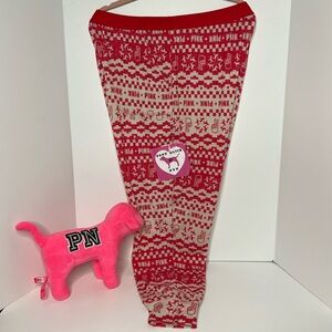 Victoria’s Secret PINK XXL Logo Pajama Pants Skinny Jogger Sweatpants Christmas